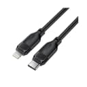 Close-up of 30W fast charging USB-C to Lightning connector