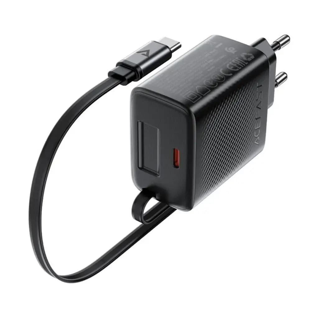 USB-C port and cable output detail on A110 charger