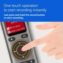 Philips DVT2075 recorder with dual high-sensitivity stereo microphones