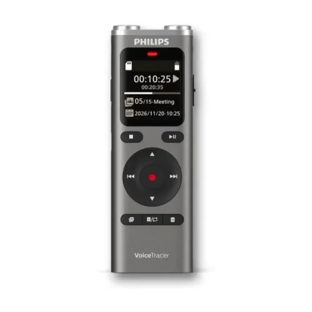 Philips DVT2075 digital voice recorder front view