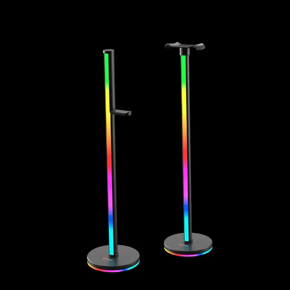 Meetion BK300 headset stand with RGB Ambilight glowing