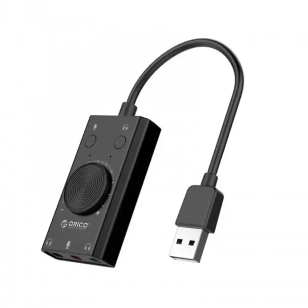 Orico SC2 sound card with silence switch and volume control
