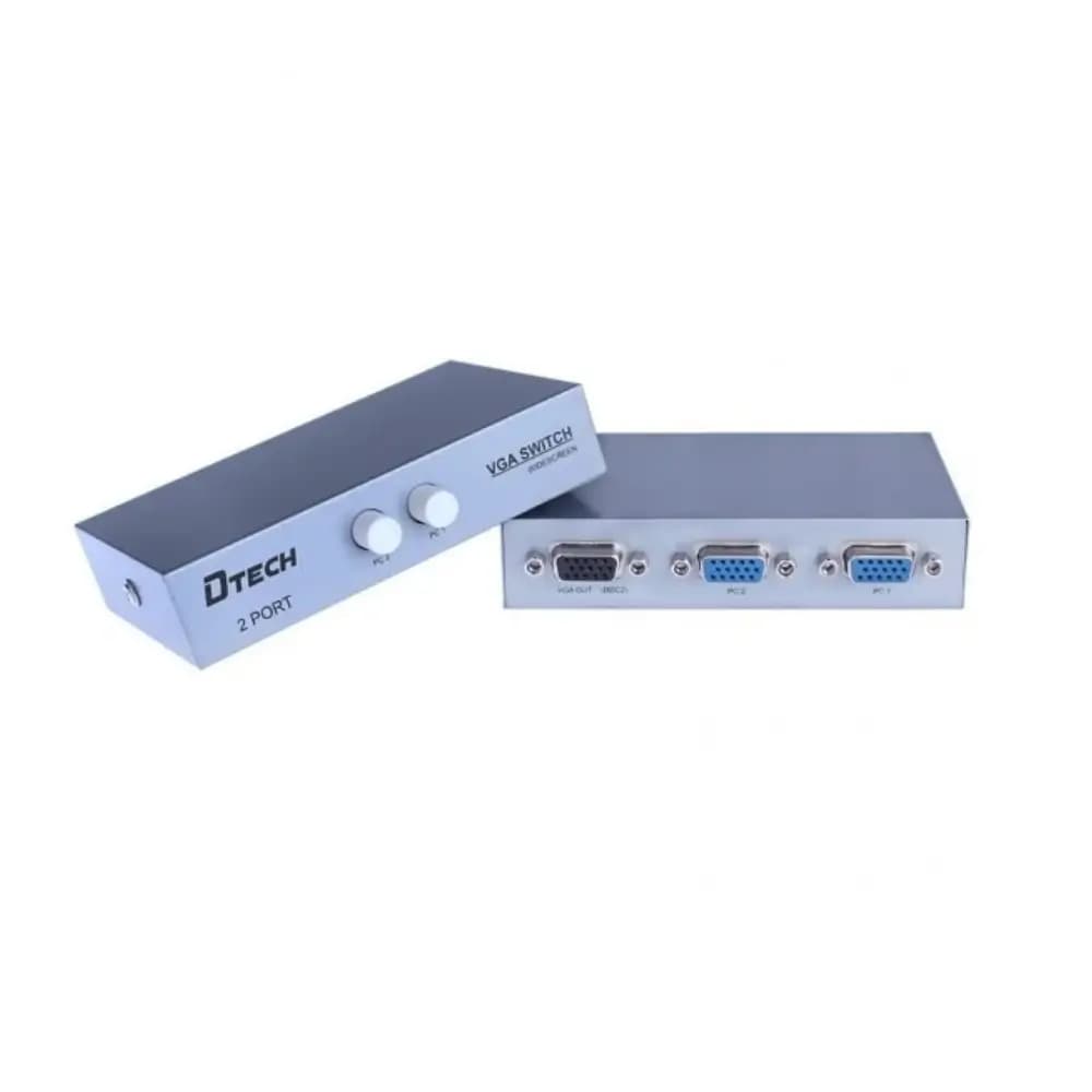 Dtech DT-7032 2 in 1 VGA switcher front view