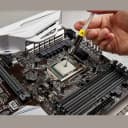 Close-up of the Corsair TM30 thermal paste syringe tip
