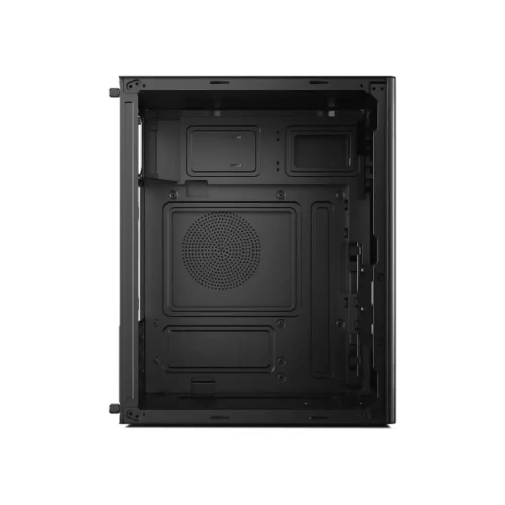 Value-Top T860 black Micro ATX casing front and side view