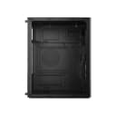 Value-Top T860 black Micro ATX casing front and side view