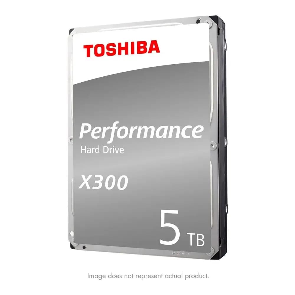 Close-up of the Toshiba X300 SATA connector and drive label