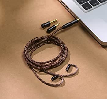 Tripowin Amber 32AWG OFC HiFi IEM 0.78mm 2pin Conector Cable Tripowin Amber 32AWG OFC HiFi IEM 0.78mm 2pin Conector Cable