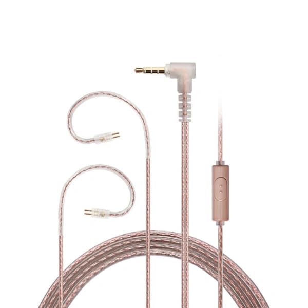 Jcally PJ2+/ PJ2 5N OFC Earphone Upgraded Cable With Mic 0.78 Pin Jcally PJ2+/ PJ2 5N OFC Earphone Upgraded Cable With Mic 0.78 Pin