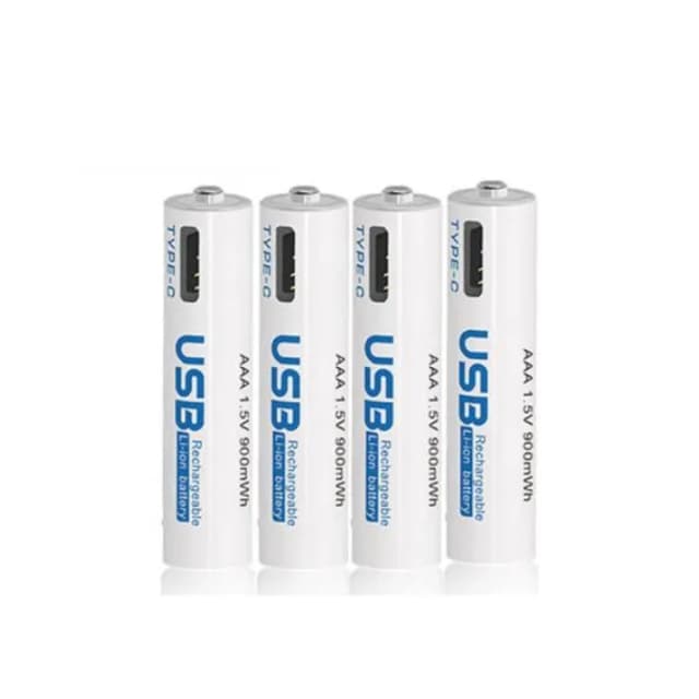 AiVR USB Rechargeable Batteries Type-C Battery AAA / AA (4 pcs) AiVR USB Rechargeable Batteries Type-C Battery AAA / AA (4 pcs)