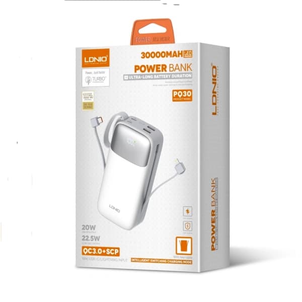 LDNIO PQ30 30000mAh Power Bank LDNIO PQ30 30000mAh Power Bank