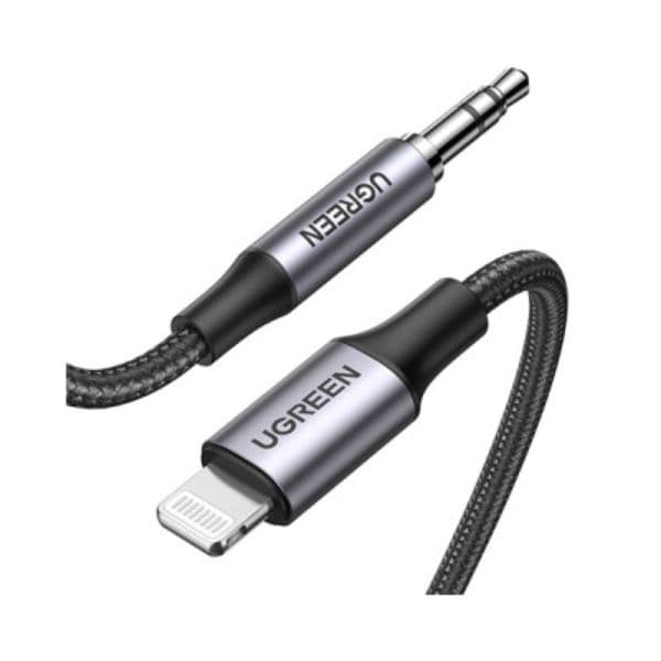 Ugreen US315 (70862) Lightning to 3.5mm Audio Cable – 2M Ugreen US315 (70862) Lightning to 3.5mm Audio Cable – 2M