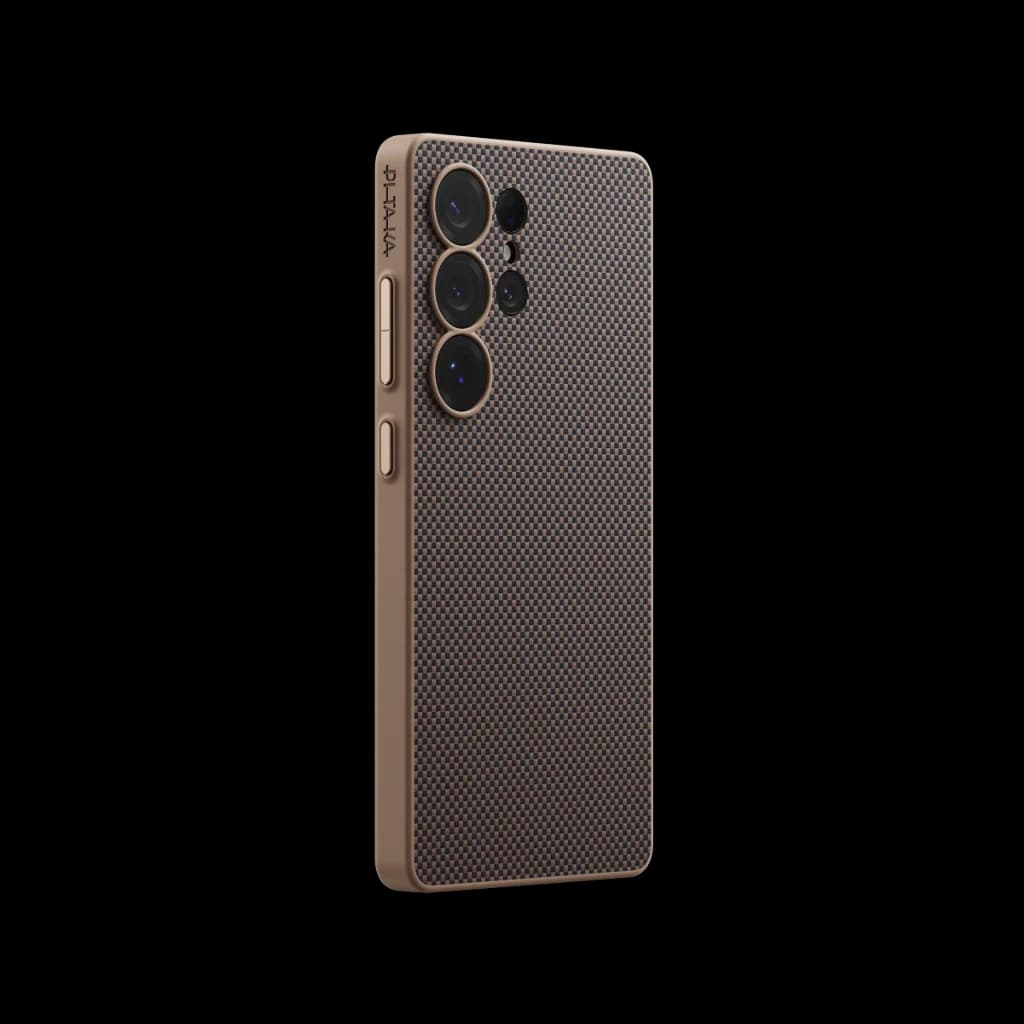 PITAKA PinButton Case for Samsung Galaxy S25 Ultra – Black/Gold PITAKA PinButton Case for Samsung Galaxy S25 Ultra – Black/Gold