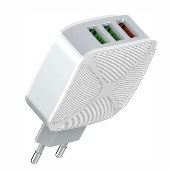Ldnio A3310Q QC3 0 3 Port Wall Charger With Cable Ldnio A3310Q QC3 0 3 Port Wall Charger With Cable
