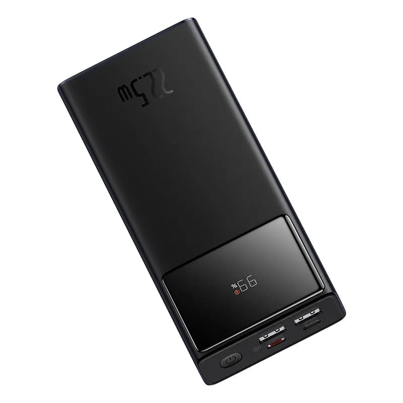 Baseus Power Bank 20000mAh 22.5W Star-Lord Digital Display Fast Charge with USB to Type-C 3A 0.3m Black Cable Baseus Power Bank 20000mAh 22.5W Star-Lord Digital Display Fast Charge with USB to Type-C 3A 0.3m Black Cable