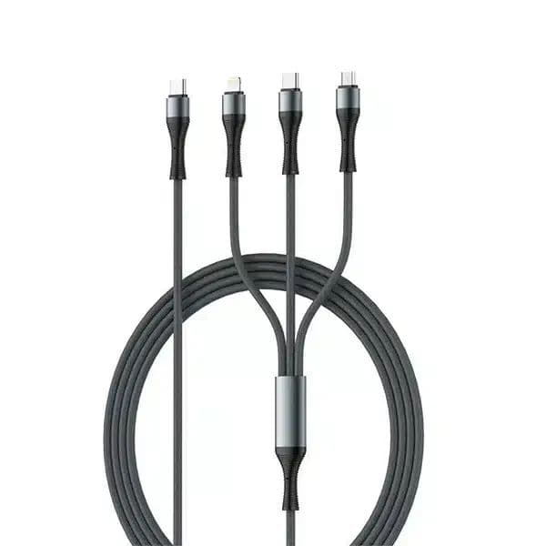 LDNIO LC-94c 100W 3in1 Type-C to iP/Type-C/Micro USB Fast Charging Cable 1.2M LDNIO LC-94c 100W 3in1 Type-C to iP/Type-C/Micro USB Fast Charging Cable 1.2M
