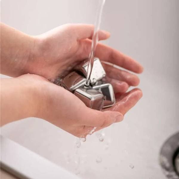 Pinmoo Stainless Steel Ice Cube Box Reusable Ice Cube Multipurpose – AA302 Pinmoo Stainless Steel Ice Cube Box Reusable Ice Cube Multipurpose – AA302