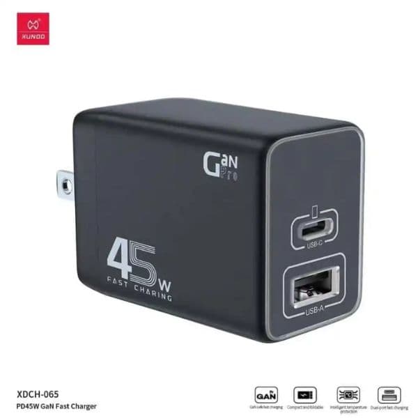 XUNDD XDCH-065 67W 45W 30W 20W GaN FAST CHARGER Power Adapter XUNDD XDCH-065 67W 45W 30W 20W GaN FAST CHARGER Power Adapter