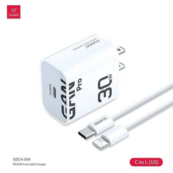 XUNDD 30W GaN Pro Charger with USB-C to Lightning cable XUNDD 30W GaN Pro Charger with USB-C to Lightning cable