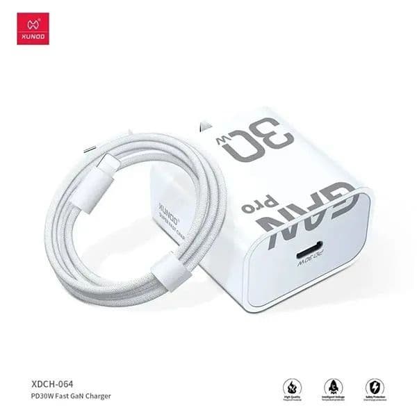 XUNDD 30W GaN Pro Charger with USB-C to Lightning cable XUNDD 30W GaN Pro Charger with USB-C to Lightning cable