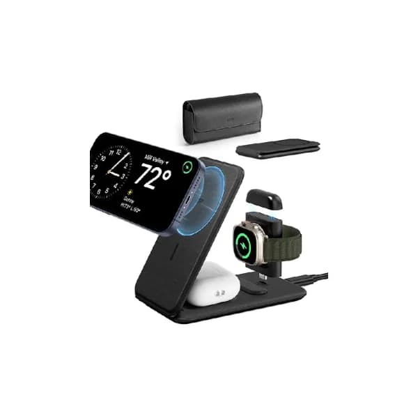ESR 3-in-1 Travel MagSafe Charging Station for Apple Watch, iPhone and AirPods ESR 3-in-1 Travel MagSafe Charging Station for Apple Watch, iPhone and AirPods