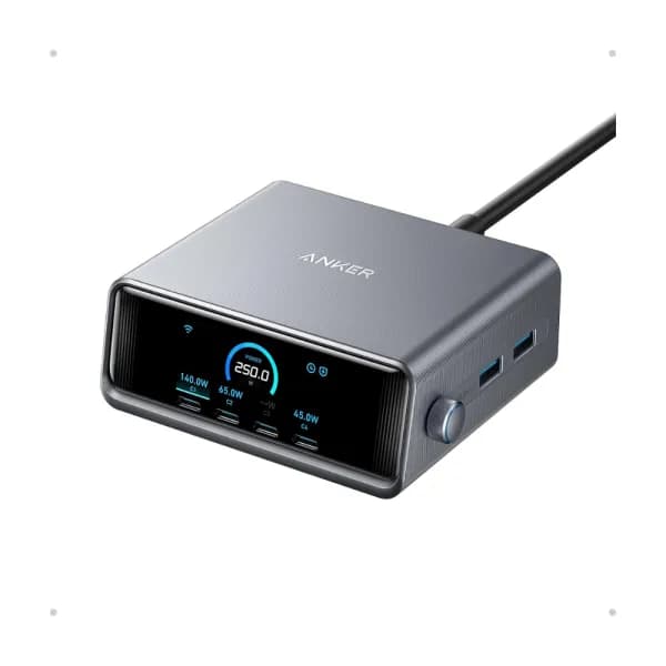 Anker Prime 250W GaN USB-C Charging Station 6-Port with LCD Display (A2345) Anker Prime 250W GaN USB-C Charging Station 6-Port with LCD Display (A2345)