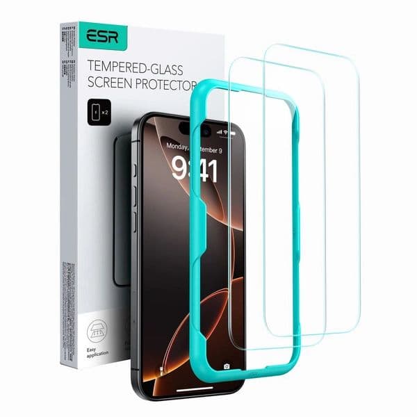 ESR Tempered Glass 2-PACK for iPhone 16 Pro Max – transparent ESR Tempered Glass 2-PACK for iPhone 16 Pro Max – transparent