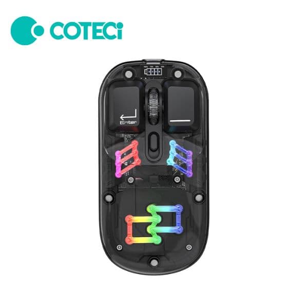 COTECi OF-026-WH Magic Crystal IV Wireless & Bluetooth Dual-Mode Mouse COTECi OF-026-WH Magic Crystal IV Wireless & Bluetooth Dual-Mode Mouse