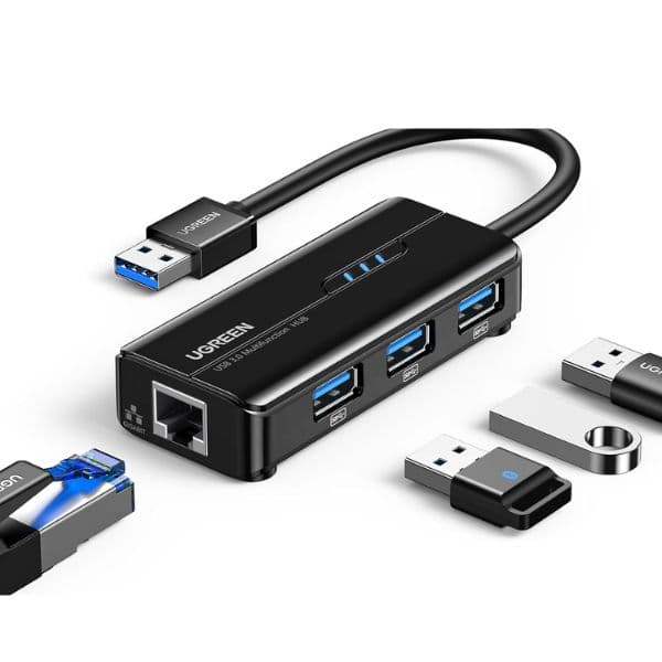 UGREEN 20265 USB 3.0 Hub with Gigabit Ethernet Adapter UGREEN 20265 USB 3.0 Hub with Gigabit Ethernet Adapter