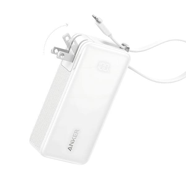 Anker 10000mAh 30W Fusion Power Bank with Built-in USB-C Cable (A1637) Anker 10000mAh 30W Fusion Power Bank with Built-in USB-C Cable (A1637)