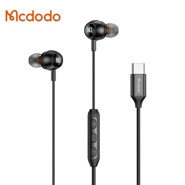 MCDODO HP-5830 USB C Digital Audio Earphones with RGB Lights Type C Wired Earbuds MCDODO HP-5830 USB C Digital Audio Earphones with RGB Lights Type C Wired Earbuds