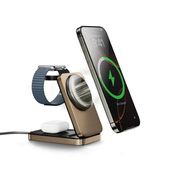 WiWU Wi-W038 Triple 3-in-1 Magnetic Wireless Charging Station WiWU Wi-W038 Triple 3-in-1 Magnetic Wireless Charging Station