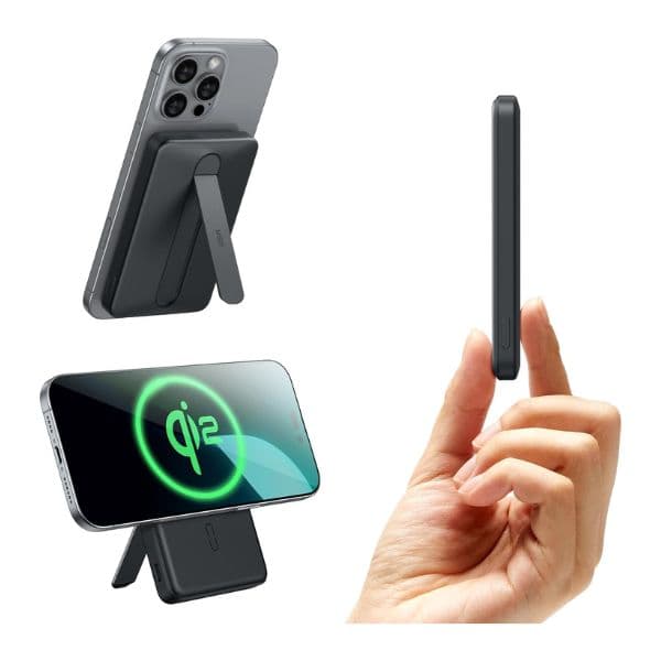ESR Qi2 5000 mAh MagSlim Kickstand Power Bank ESR Qi2 5000 mAh MagSlim Kickstand Power Bank