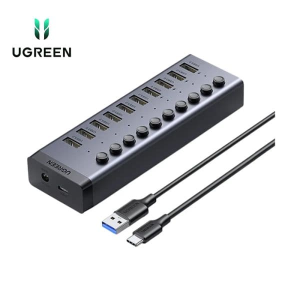 Ugreen CM482 (30779) USB Male to 10 USB Female Black USB HUB Ugreen CM482 (30779) USB Male to 10 USB Female Black USB HUB