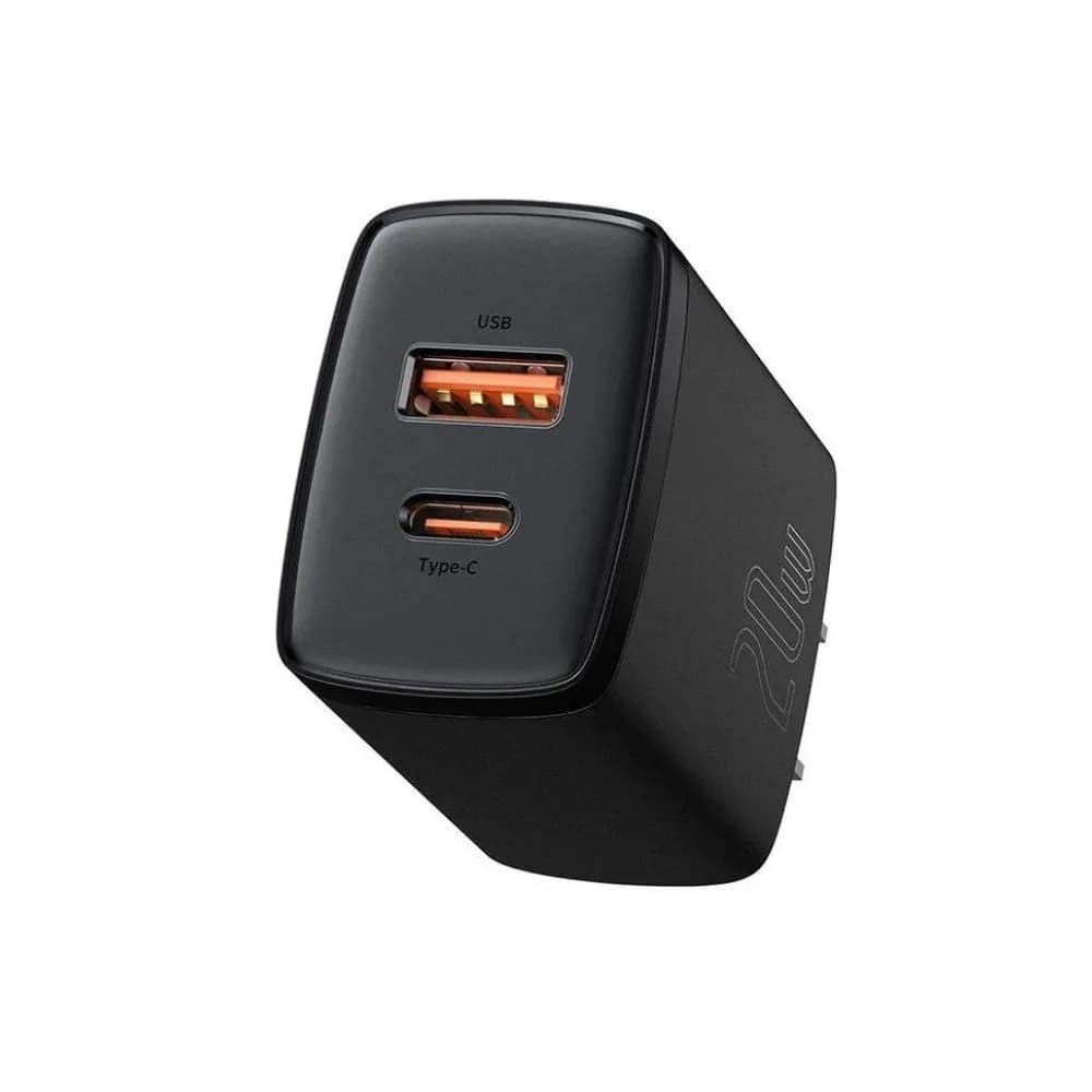 Baseus CCXJ-01 Compact Super Quick Charger Dual Port U+C 20W CN Baseus CCXJ-01 Compact Super Quick Charger Dual Port U+C 20W CN