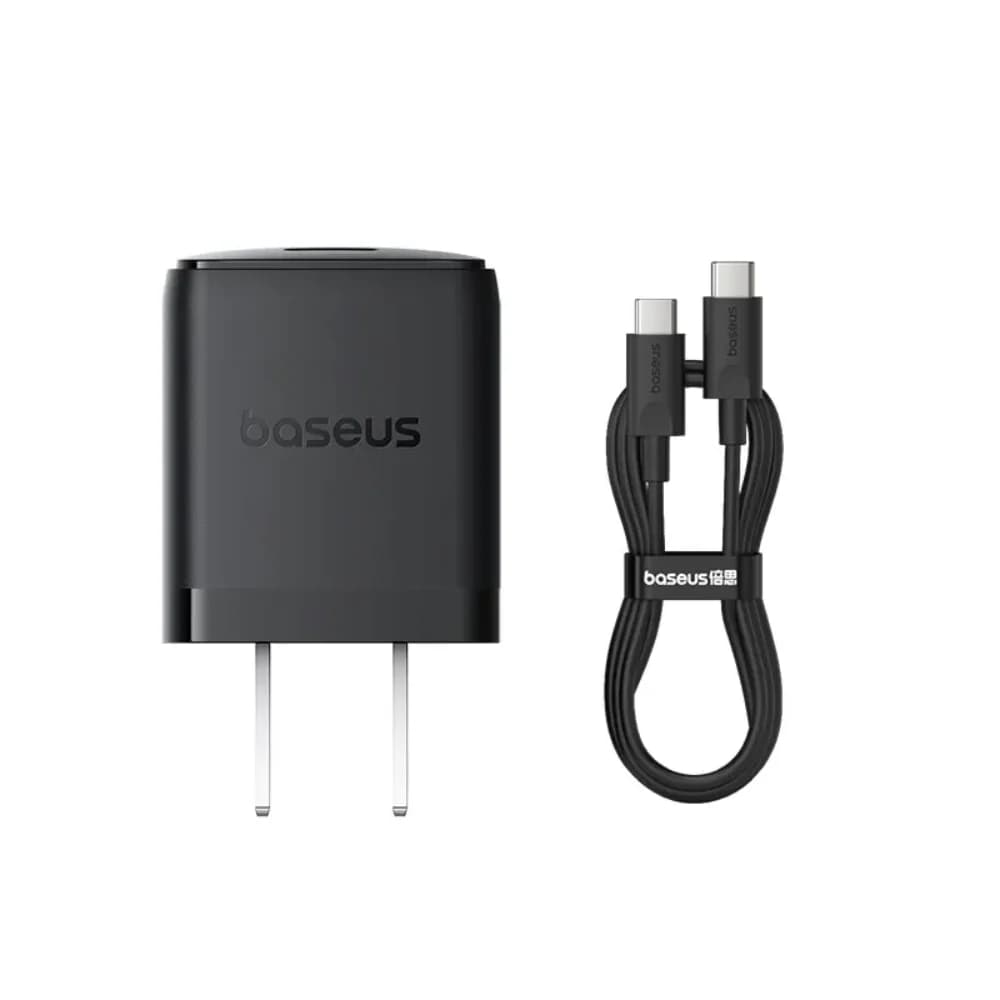 Baseus Charger Palm Series 20W Dual Output PD Fast Charger 1X USB A 1x Type-c With 60W Type-c Cable Baseus Charger Palm Series 20W Dual Output PD Fast Charger 1X USB A 1x Type-c With 60W Type-c Cable