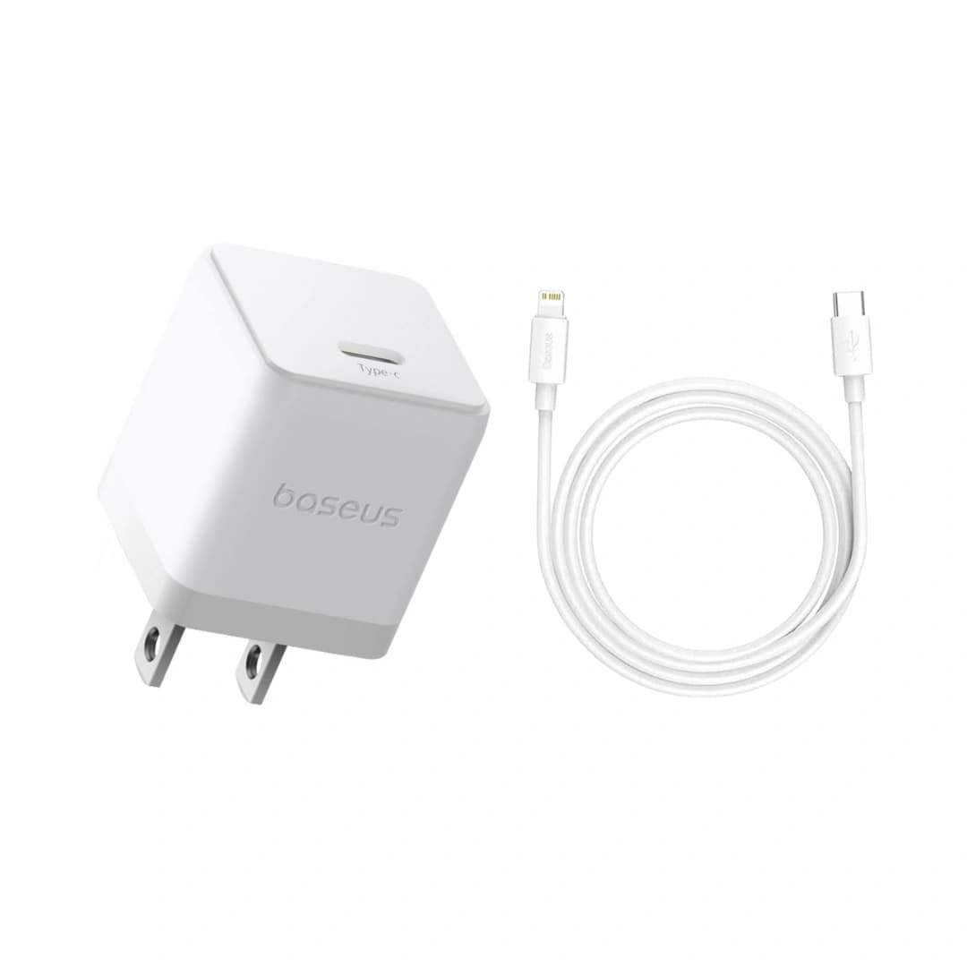 Baseus Palm Fast Charger 1C 20W With Type-C to Lightning Cable Baseus Palm Fast Charger 1C 20W With Type-C to Lightning Cable
