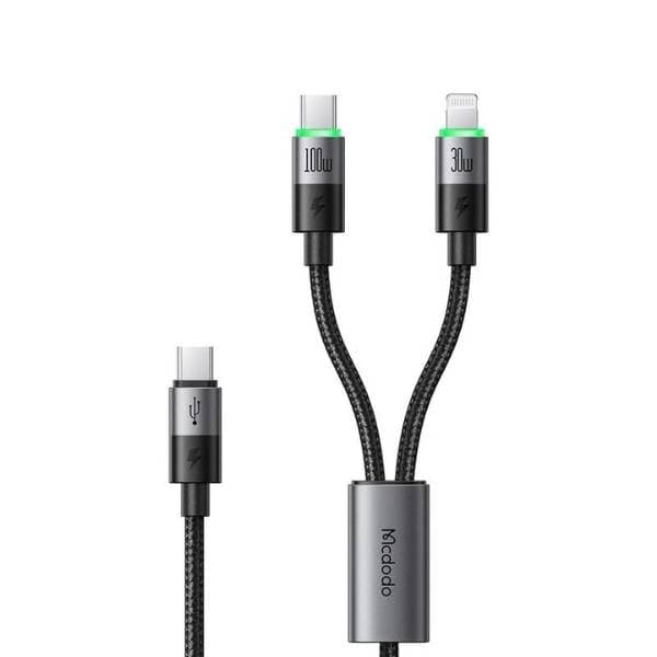 McDodo CA-6700 2-in-1 Fast Charging Cable 100W USB-C to USB-C & Lightning McDodo CA-6700 2-in-1 Fast Charging Cable 100W USB-C to USB-C & Lightning