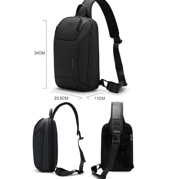 BANGE BG-8031 Men Chest Bag Business Duty Large Capacity Shoulder Crossbody Bag BANGE BG-8031 Men Chest Bag Business Duty Large Capacity Shoulder Crossbody Bag