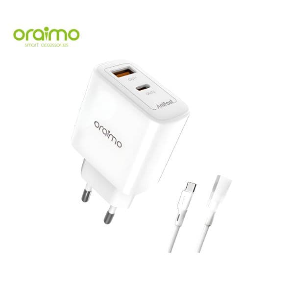 Oraimo OCW-E104D PowerGaN 27W Adapter Super Speed Oraimo OCW-E104D PowerGaN 27W Adapter Super Speed