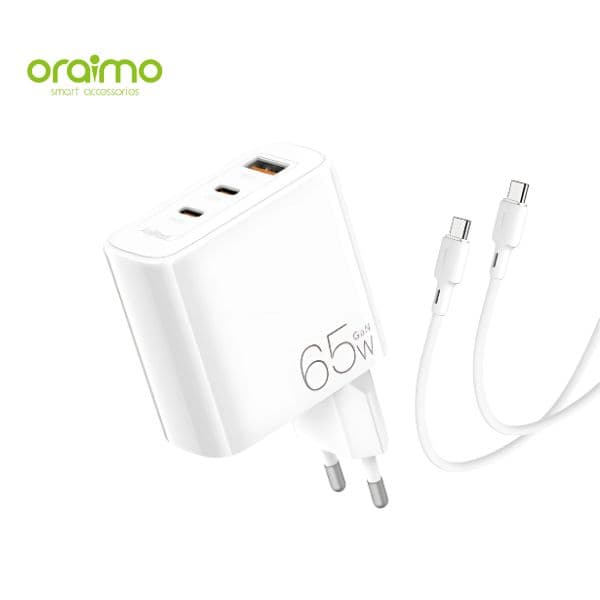 Oraimo OCW-E103T Power Gan 65W Charger Adapter Oraimo OCW-E103T Power Gan 65W Charger Adapter