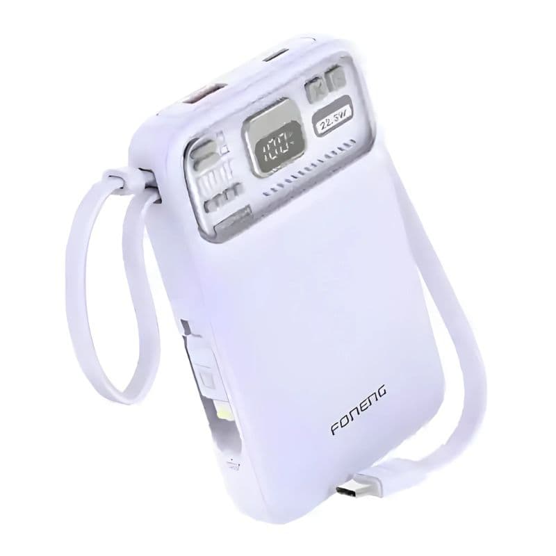 Foneng PX112 10000mAh MagSafe Power Bank with 2 Built-in Cables 22.5W Foneng PX112 10000mAh MagSafe Power Bank with 2 Built-in Cables 22.5W