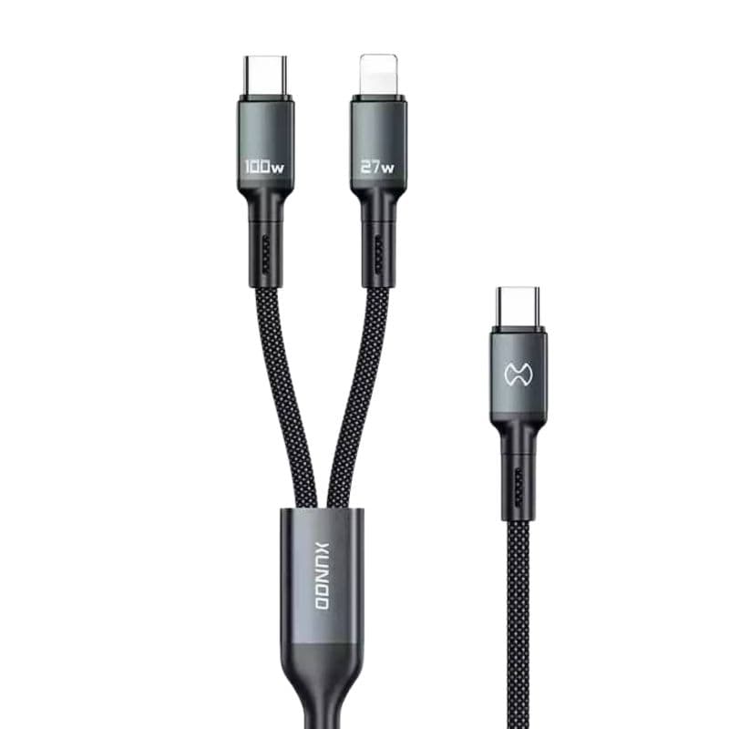 XUNDD XDDC 046 Two-in-One PD 100W Rapid Charge Data Cable, 1.2 Meters