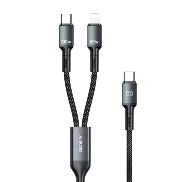 XUNDD XDDC 046 Two-in-One PD 100W Rapid Charge Data Cable, 1.2 Meters XUNDD XDDC 046 Two-in-One PD 100W Rapid Charge Data Cable, 1.2 Meters