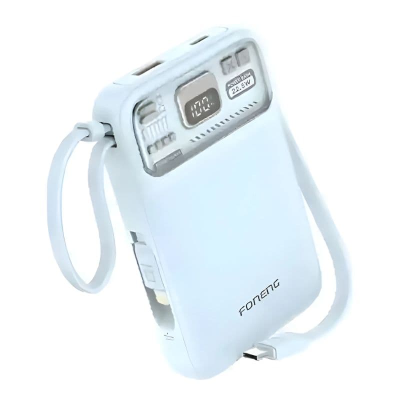 Foneng PX112 10000mAh MagSafe Power Bank with 2 Built-in Cables 22.5W Foneng PX112 10000mAh MagSafe Power Bank with 2 Built-in Cables 22.5W