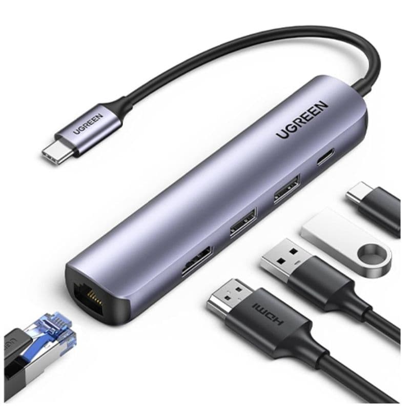 Ugreen CM252 Type-C Male to Tri USB Lan Micro USB Female Converter Ugreen CM252 Type-C Male to Tri USB Lan Micro USB Female Converter