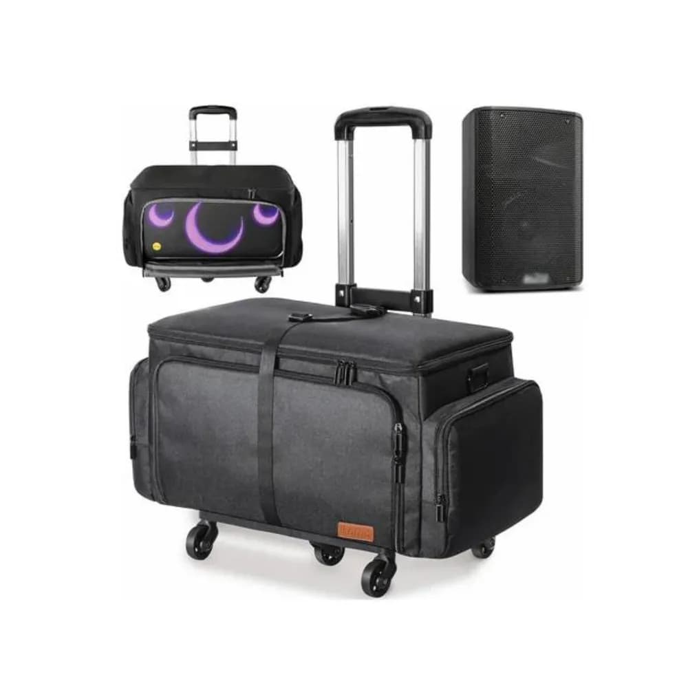 Ikarao Break X1 Speaker Waterproof Black Travel Trolley Bag Ikarao Break X1 Speaker Waterproof Black Travel Trolley Bag