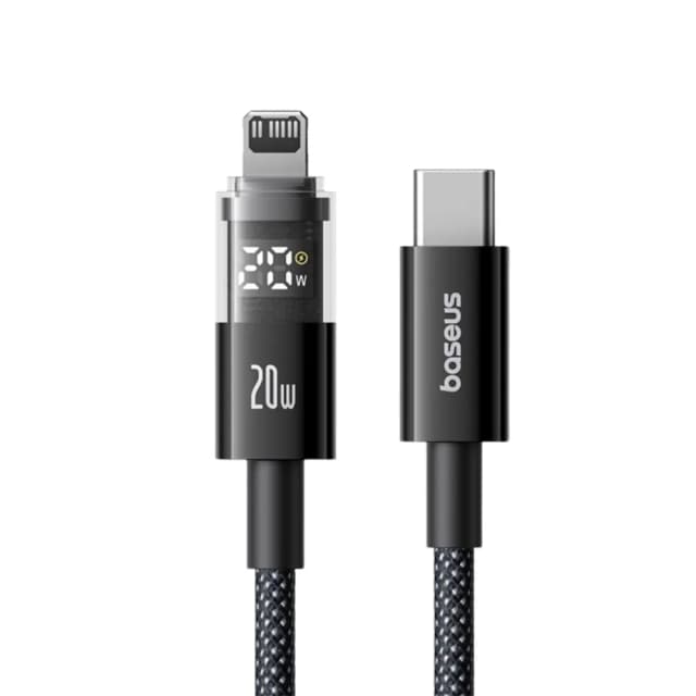 Baseus PD 20W Display 2 Fast Charging Data Cable Type-c to Lightning 1m Baseus PD 20W Display 2 Fast Charging Data Cable Type-c to Lightning 1m