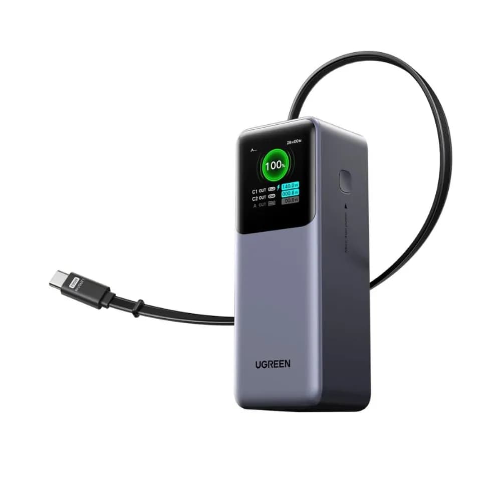 UGREEN Nexode 165W Power Bank 20000mAh Retractable USB-C Cable UGREEN Nexode 165W Power Bank 20000mAh Retractable USB-C Cable