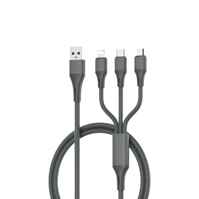 LDNIO LC97U 3-in-1 100W QC Charging 1.2M Nylon Cable LDNIO LC97U 3-in-1 100W QC Charging 1.2M Nylon Cable